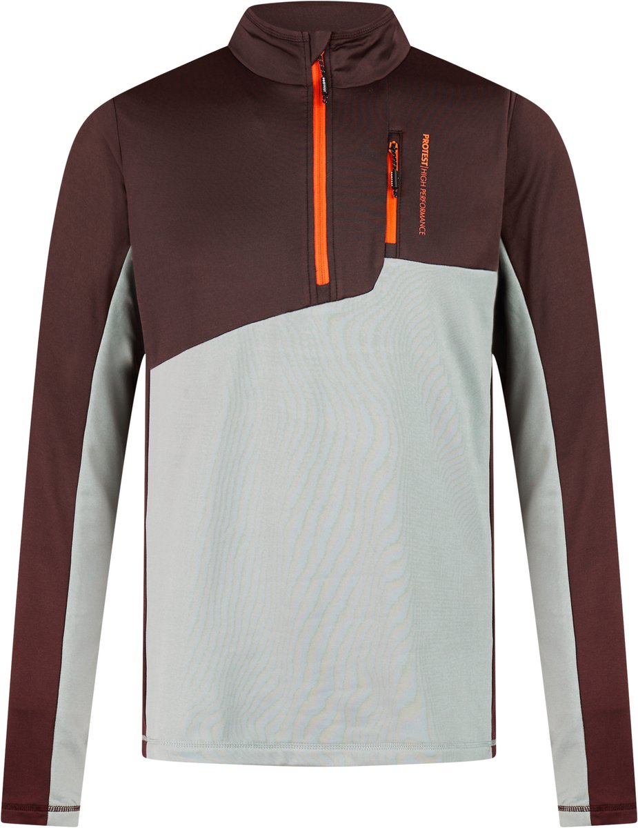 Protest PRTBonus Skipully Heren Slim fit 1/4 rits Moonstonegrey