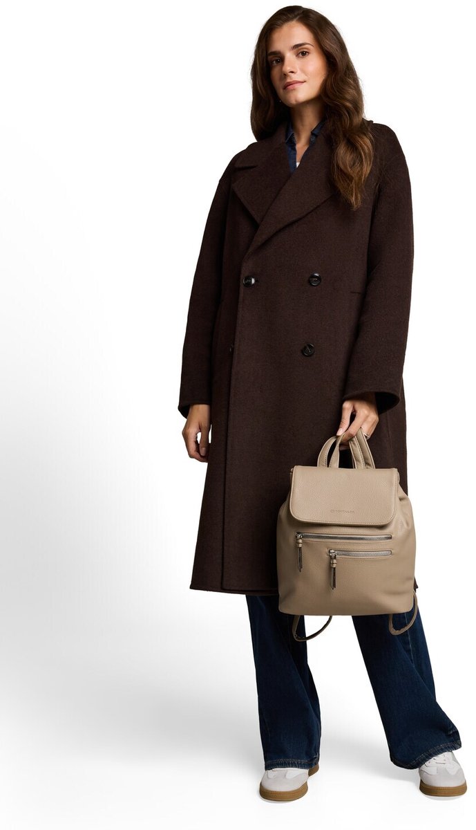 Tom Tailor - TTWINONA Rugzak met omslag - Maat ONESIZE - taupe / taupe