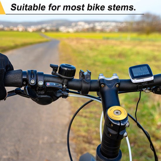 Fiets Steuersatz-Oberkappe 31,8 mm Aluminium met Schroef Goldkleurig van Fiets. — afbeelding 5