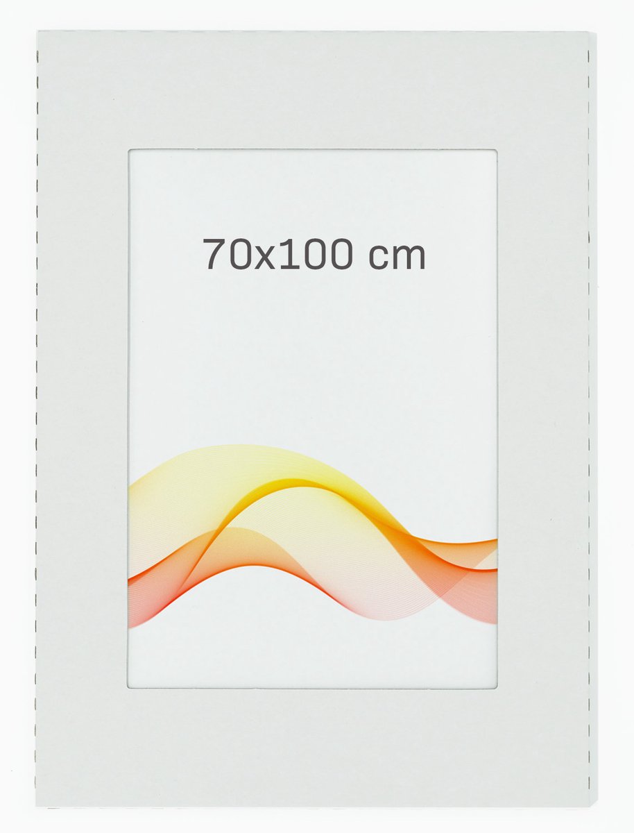 Merkloze Antiramen 70x100cm met Plexiglas - Klaar voor Ophanging