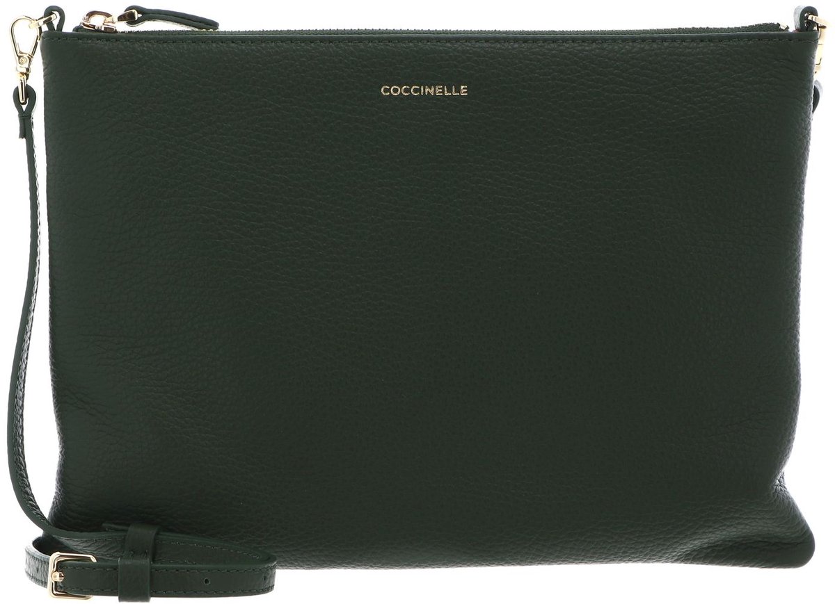 COCCINELLE Leren schoudertas Best Crossbody Bag Garden Green groen