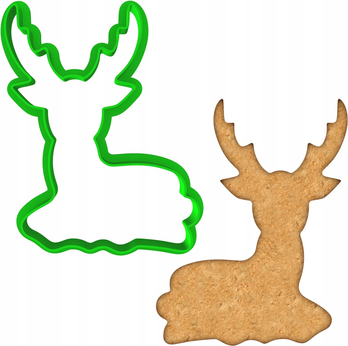 Koekjesvorm Kerst Rendier 9cm - Perfect voor Koekjes en Peperkoek