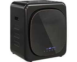 ECTEATOY® Wasdroger 4kg - Mini droger met Timer, Smart Programma en Touchscreen - RVS en ABS - 48x40x56 cm - Zwart