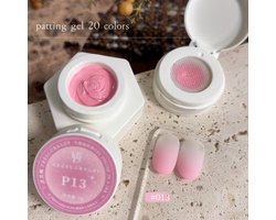 Bubblegum Roze Patting Gel 2g – FRESCOBALDI Air Cushion Gel Nagellak voor Ombre en Gradient Nail Art – Langdurige Hard Gel Polish
