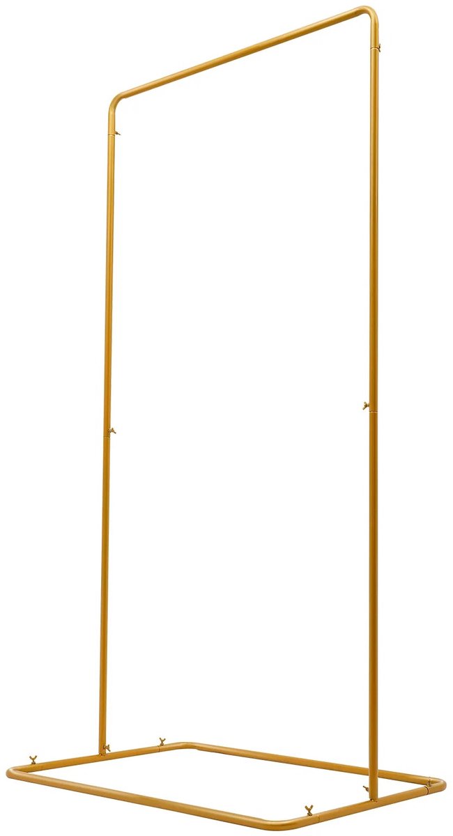 Velori Bruiloft Boog Standaard - Achtergrond Frame - Trouwboog - Rechthoekig Metalen Frame - Decoratiestandaard - 200 x 105 x 62 cm - Goud - 8 kg