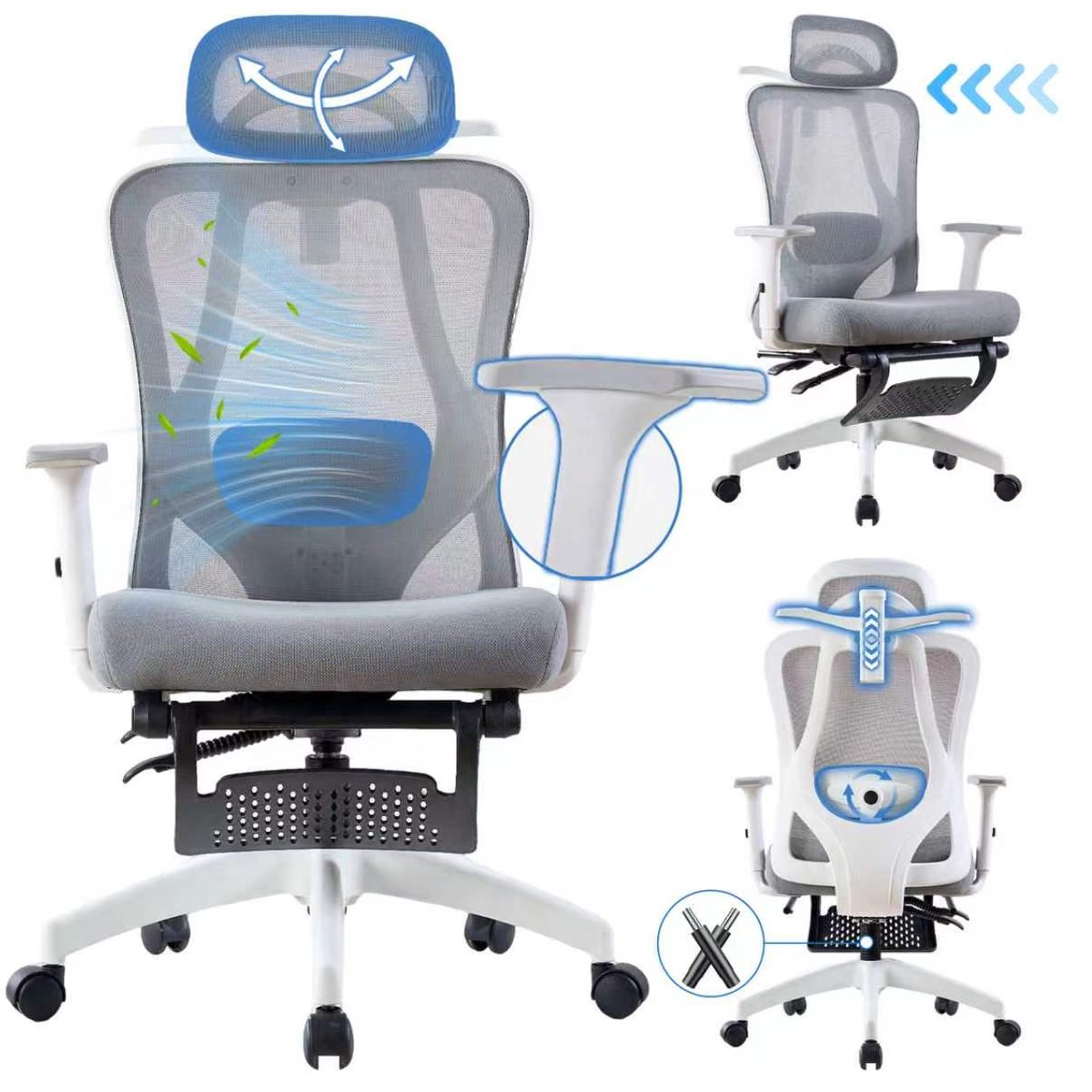 Seven Comfort Ergonomische Bureaustoel - Bureaustoel voor - Seven - €99,99