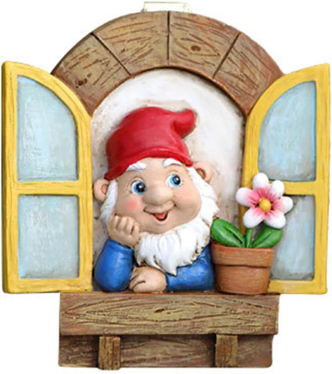 Reading Gnomes Tree Faces Decors Outdoor Garden Statues Hanging For Garden Resin And Flower Pots Landscape - ShopVlot