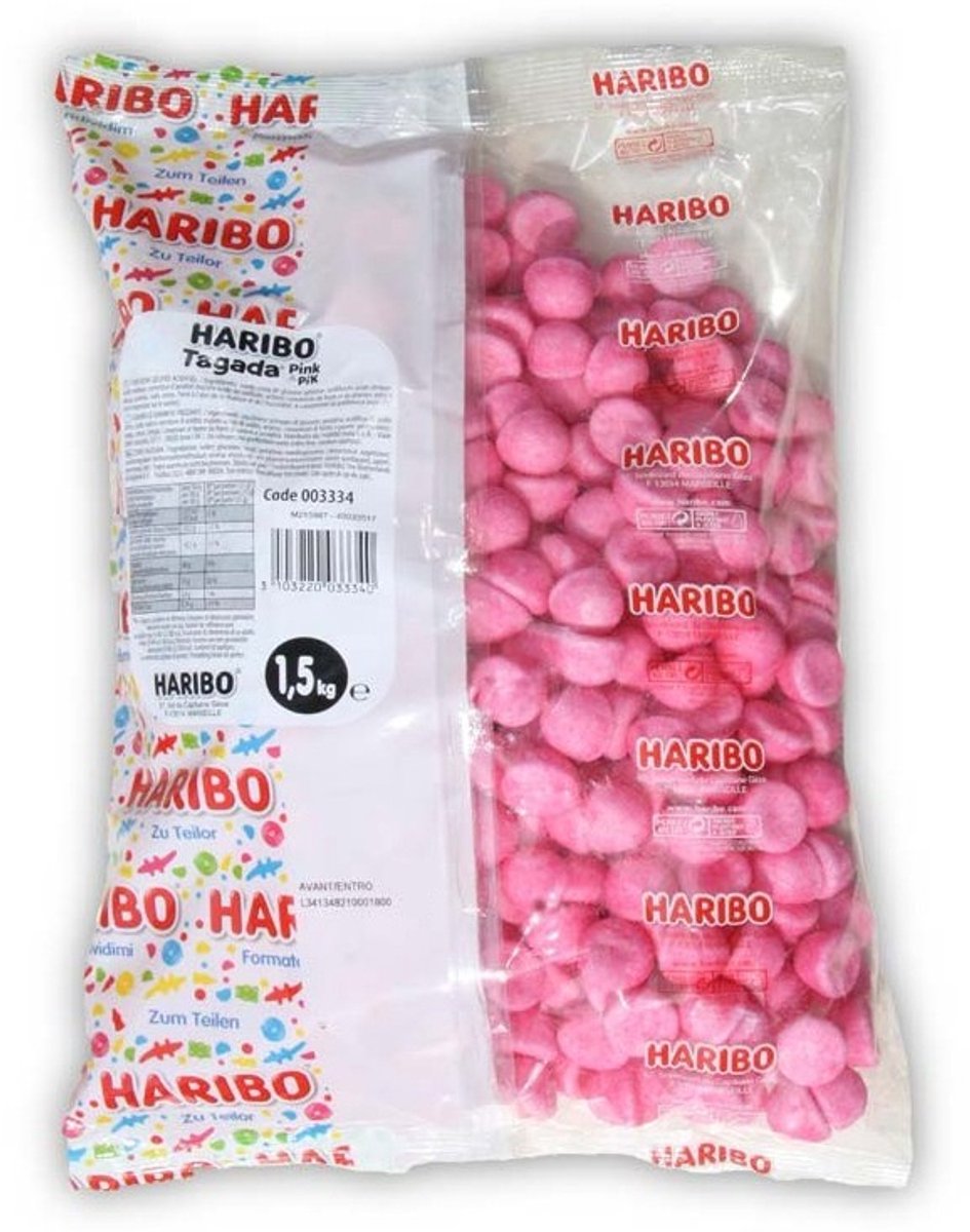 Haribo roze schuimaardbeien - Tagada Pink - 1,5kg