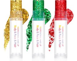 Prreal 3 Colors Body Glitter Stick,Sparkly Mermaid Sequins Face Glitter,02 - ShopVlot