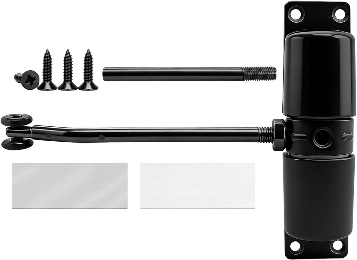 Automatic Door Closer Room Door Front Door Closer Garden Gate Black Outdoor Door Closer Interior Door Shutter Door - ShopVlot