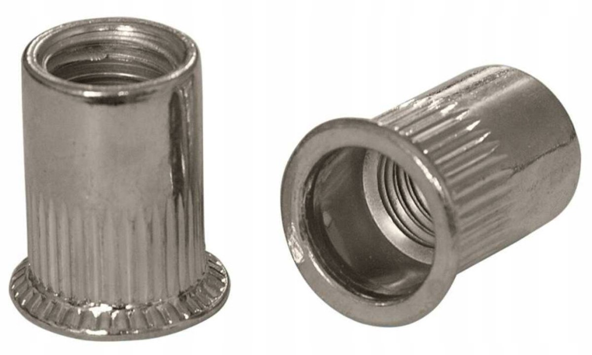 Nitonakrętk M4 M6, 500 stuks, verzinkt, geribbeld, AN 318