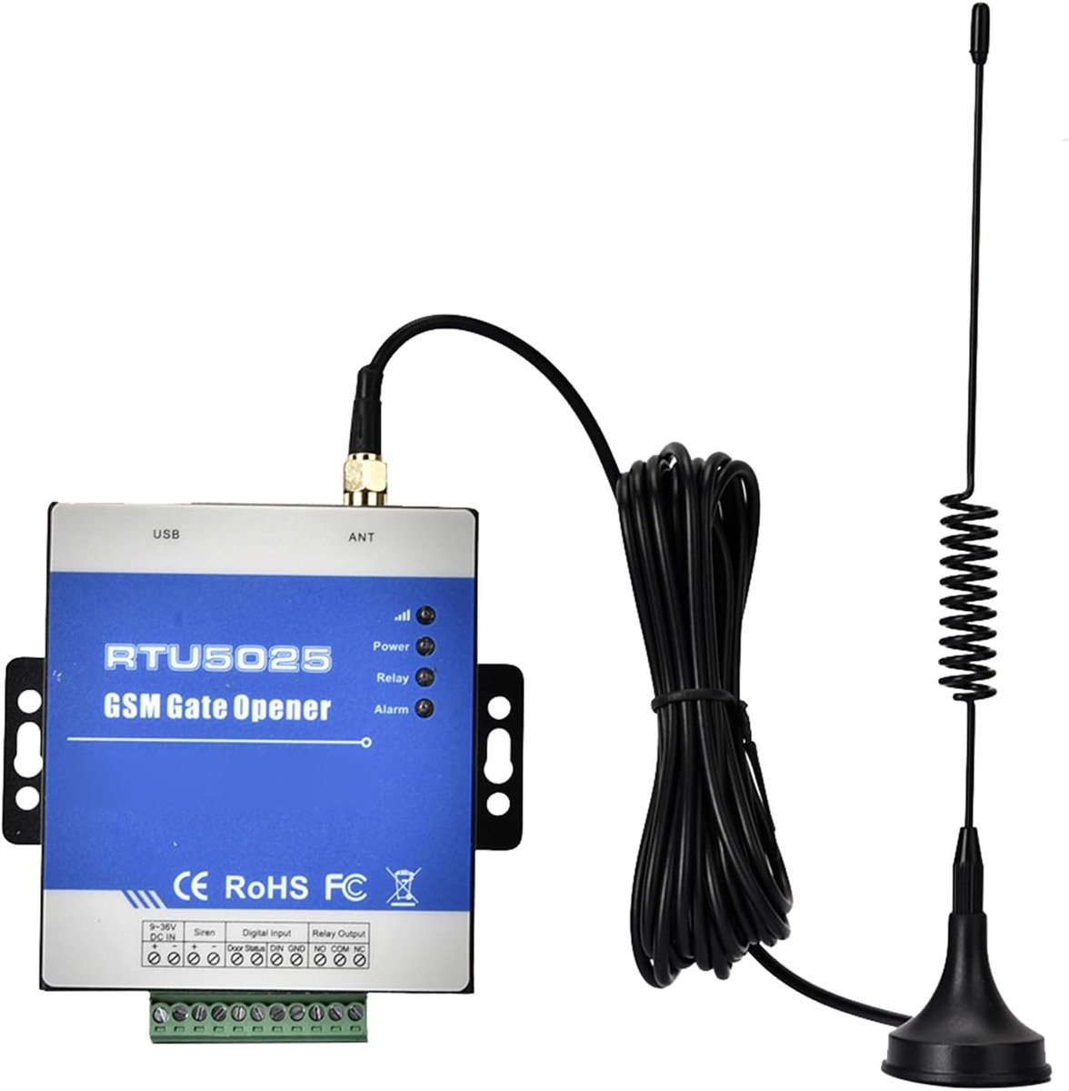 GSM RTU5025 Remote Control Garage Door Opener GSM Gate Opener 1000 Historical Control Alarm 2G/3G/4G Security Relay - ShopVlot