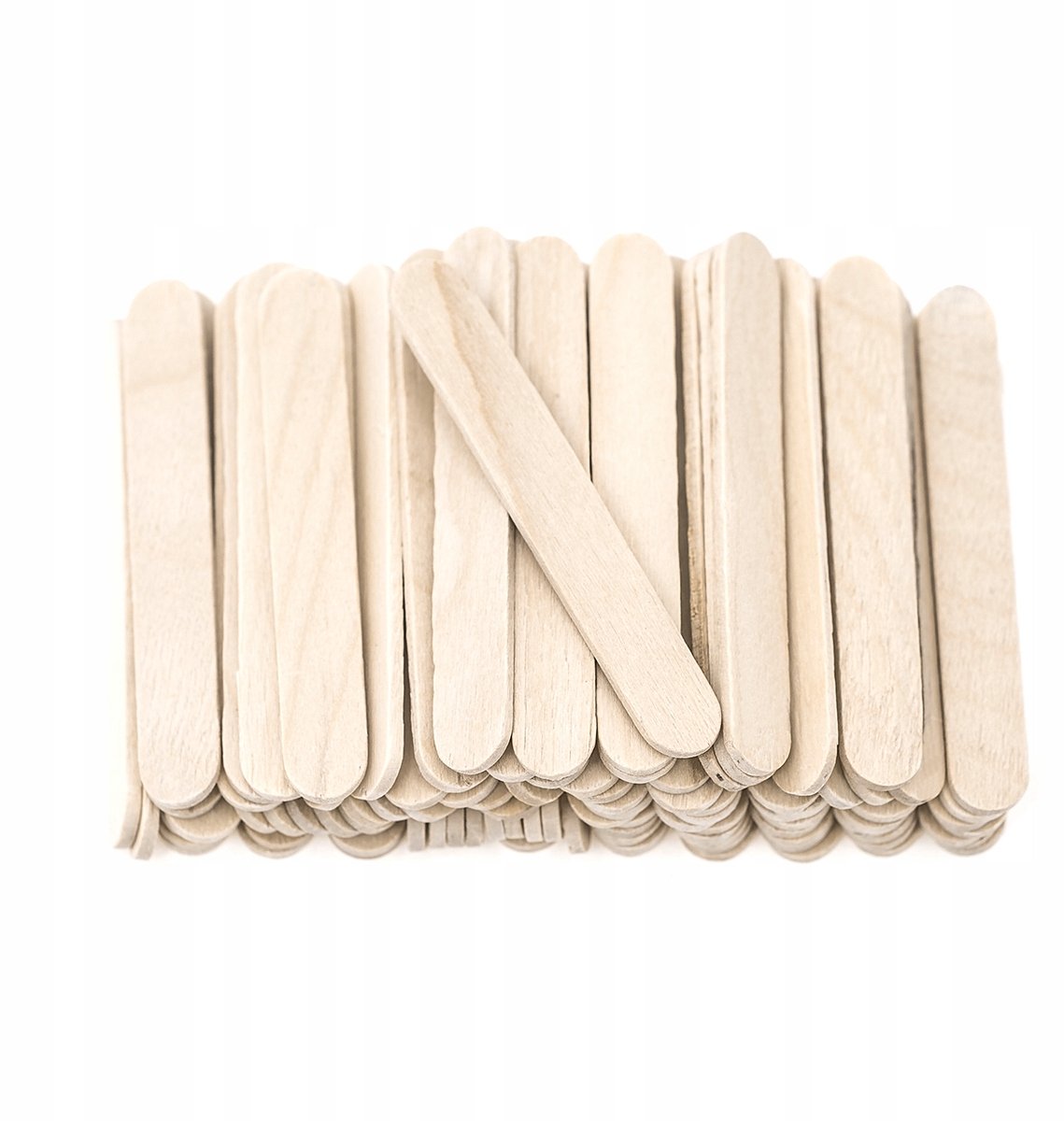 Mini Houten Stokjes Natuurlijk 100 Stuks - Creatieve Knutselmaterialen