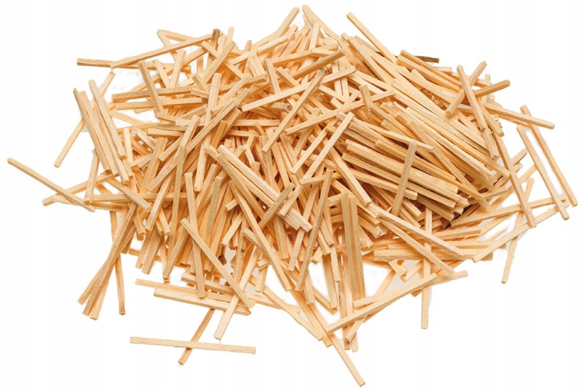 Houten Stokjes Lucifers Natuurlijk 42mm - 500 Stuks