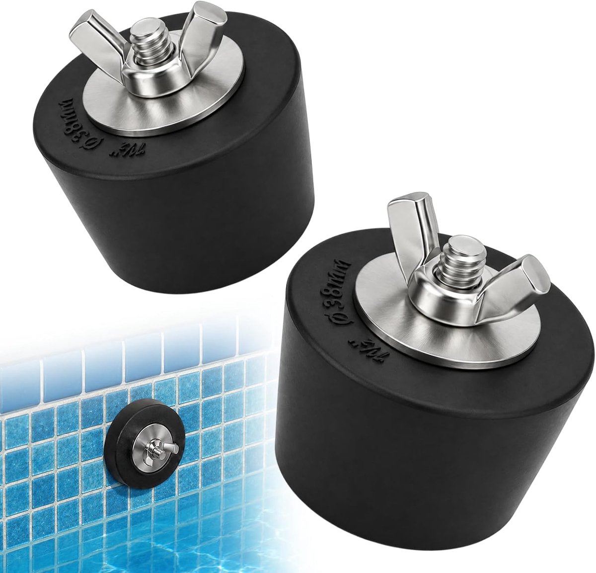 Rierousy Winterstop zwembad inlaatmondstuk rubberen stop 32 mm - ShopVlot