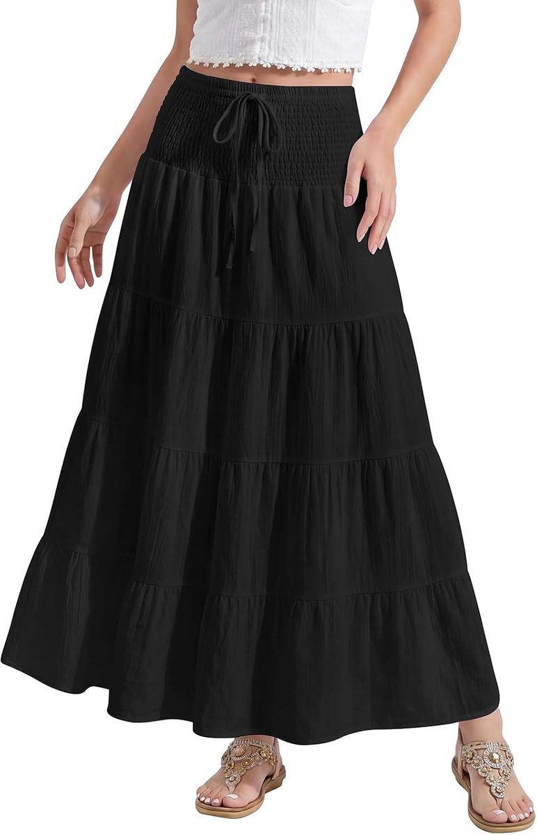 2-in-1 Damesrok Zomer Hoge Taille Elastisch Damesrok - ShopVlot