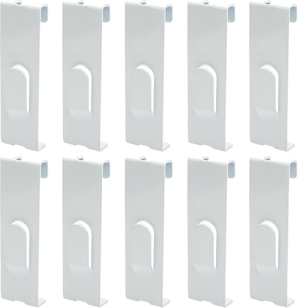 10pcs Metal Painting Grid Wall Hanging Hooks, Grid Panel Display Notch Hooks for Photo Frame, Commercial Artworks Grid - ShopVlot