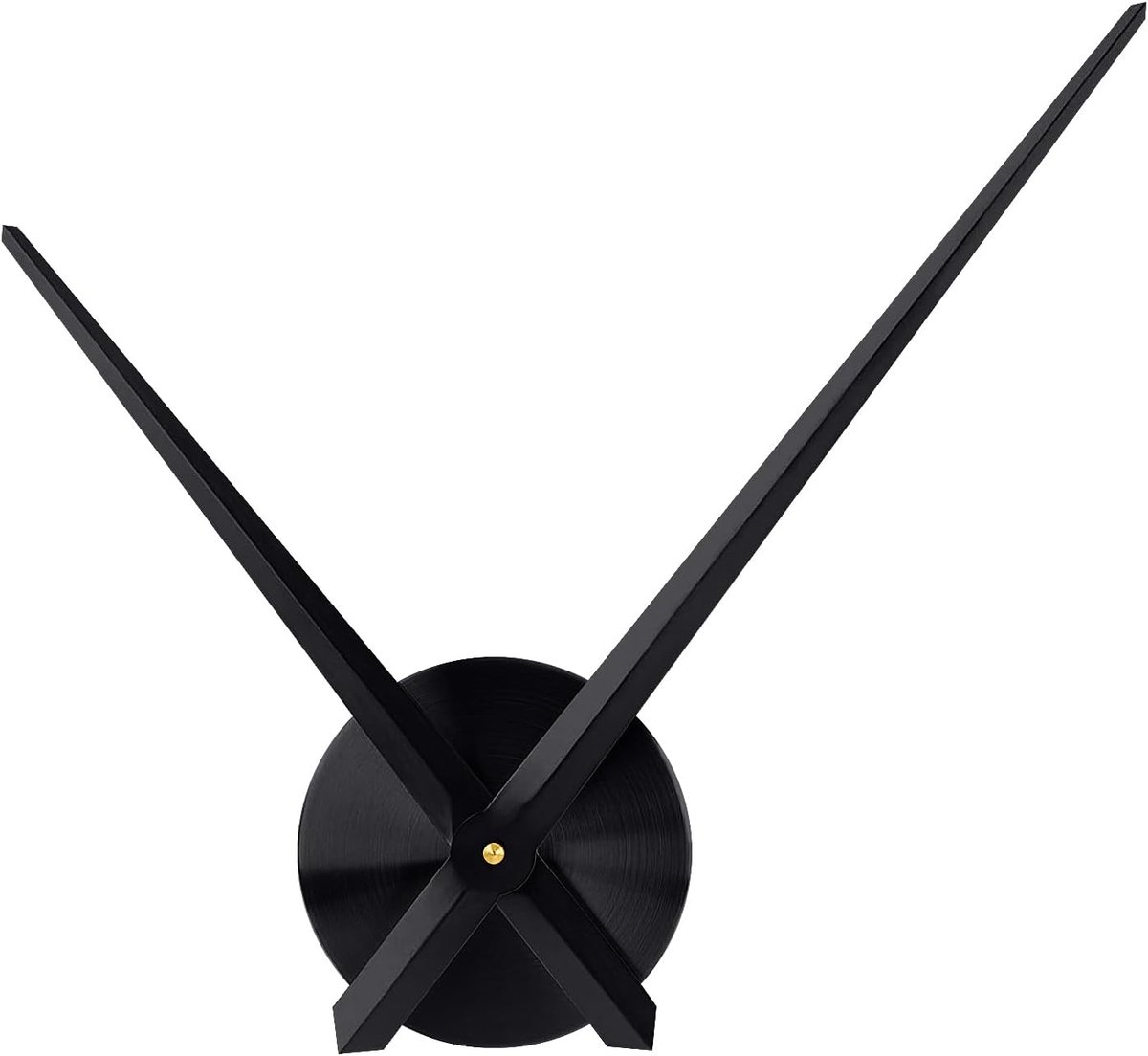 Doe-het-zelf grote klokkenwijzers en mechanisme, moderne 3D metalen lange wijzers, wandklokken, stil - ShopVlot