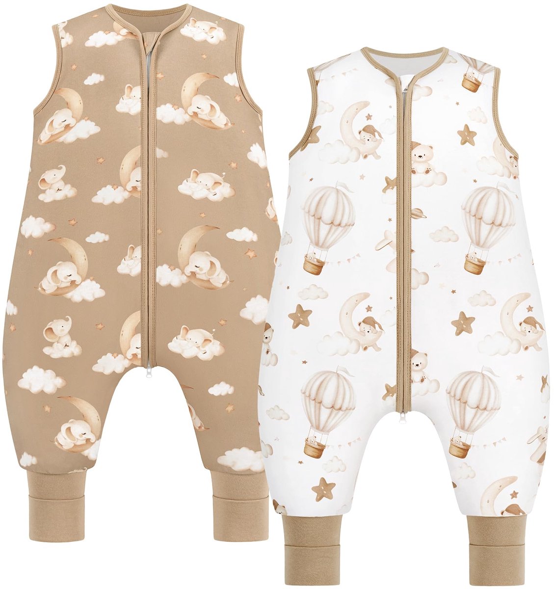 Babyslaapzak met voetjes 80 cm - 1,5 Tog - voor 18-36 maanden - comfortabele nachten - ShopVlot
