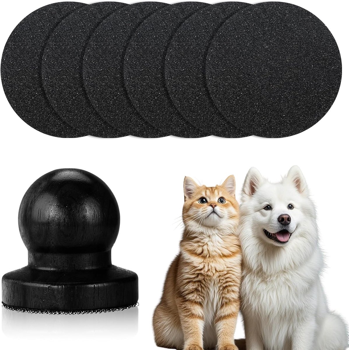 Klauwslijper hond met 6 verwisselbare platen - ergonomische handgreep - bevorderde krabbeweging - stressvermindering - ShopVlot