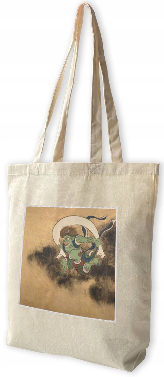 Grote shopper tas met opdruk, katoen, 38x41cm