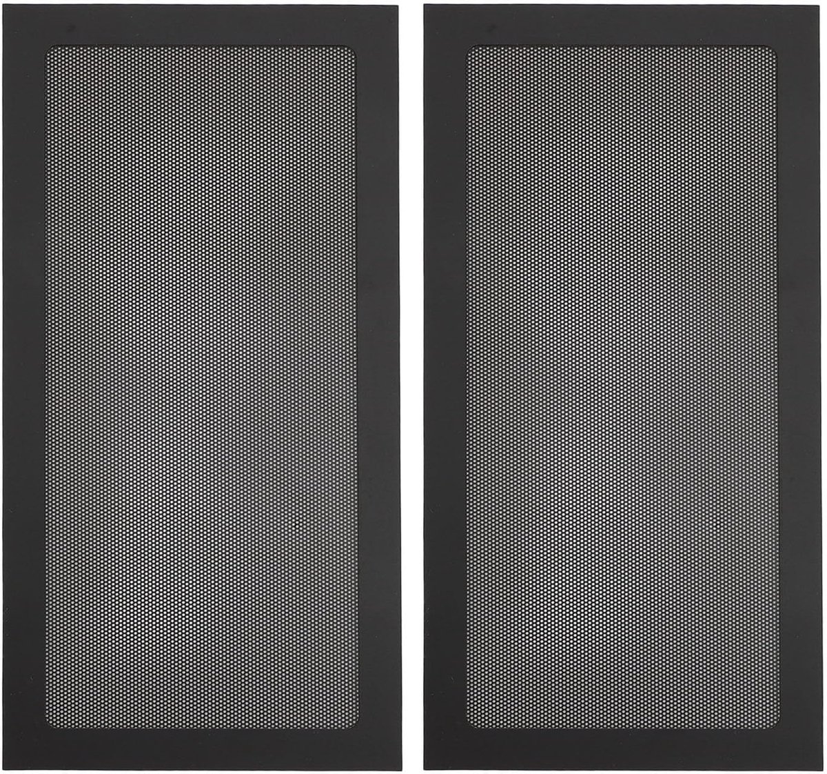PC case stoffilter 140 x 280 mm - 2-pack PVC magnetisch - ultra-fijn gaatjesontwerp - voorkomt oververhitting - ShopVlot