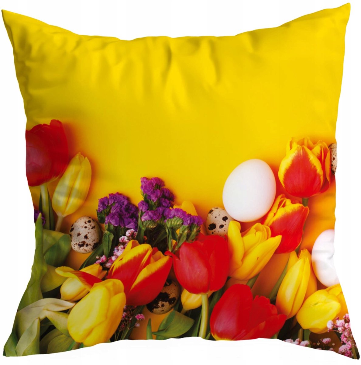 Decoratieve Kussensloop 45x45cm - Lente Bloemen Tulpen - HomeView