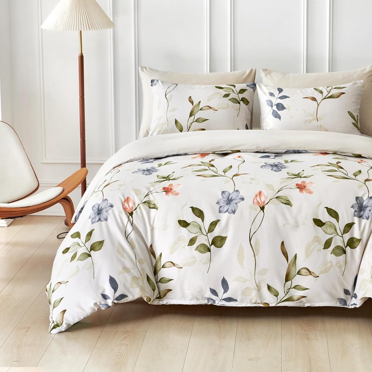 Bedlinnen 135 x 200 cm - Microfiber - Herfst en Bladeren Design - Voegt kleur toe aan je slaapkamer - ShopVlot