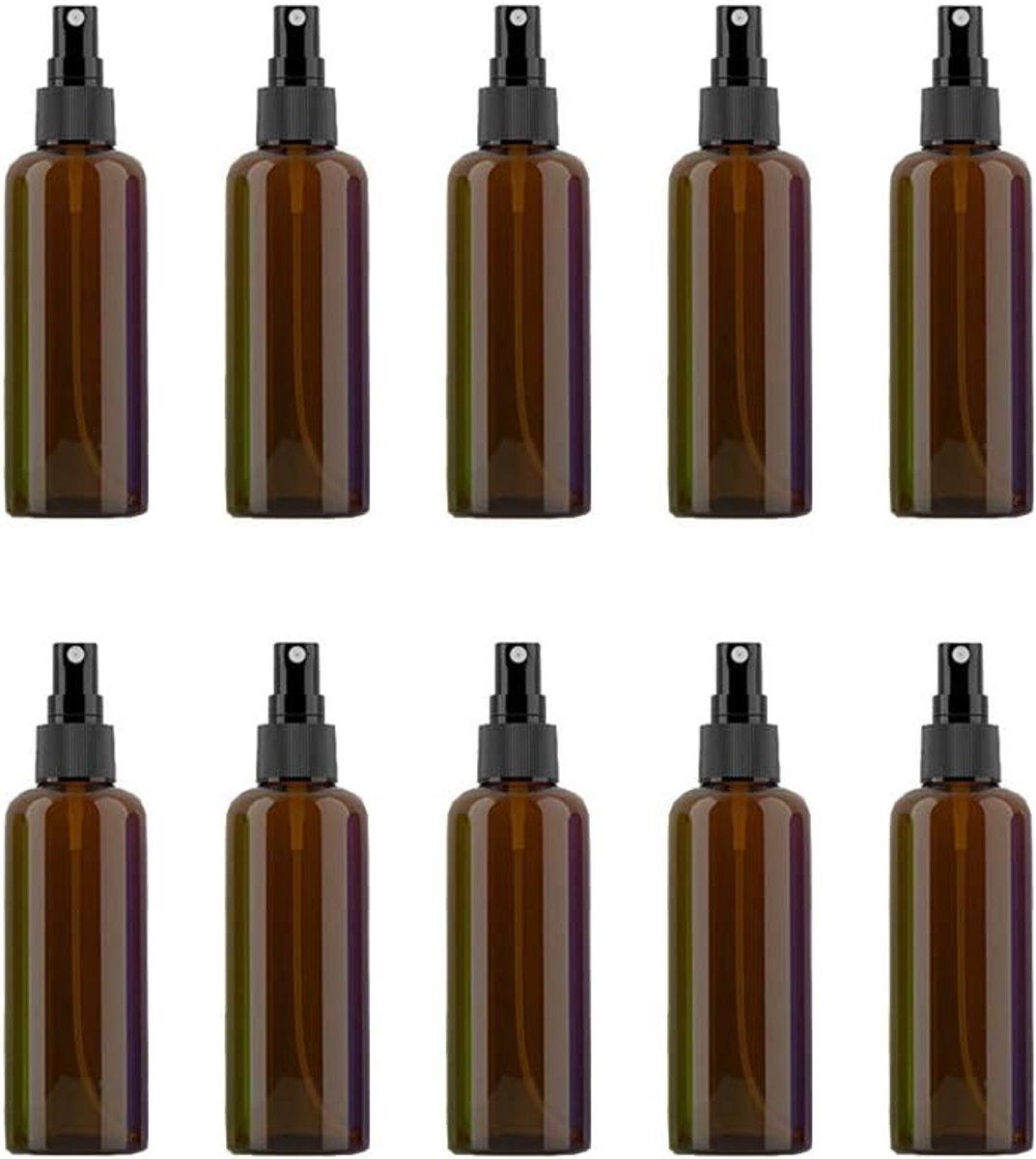 Spuitflessen set van 10 - 100 ml - kunststof - fijne nevelverstuiver - ideaal voor reizen - ShopVlot