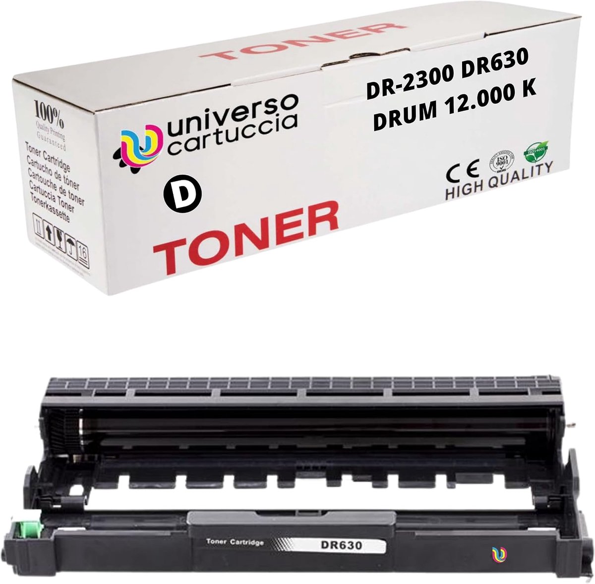 Drum cartridge DR2300 - XL versie - 12.000 pagina's - Geschikt voor Brother MFCL2700DW / DCPL2500D - ShopVlot