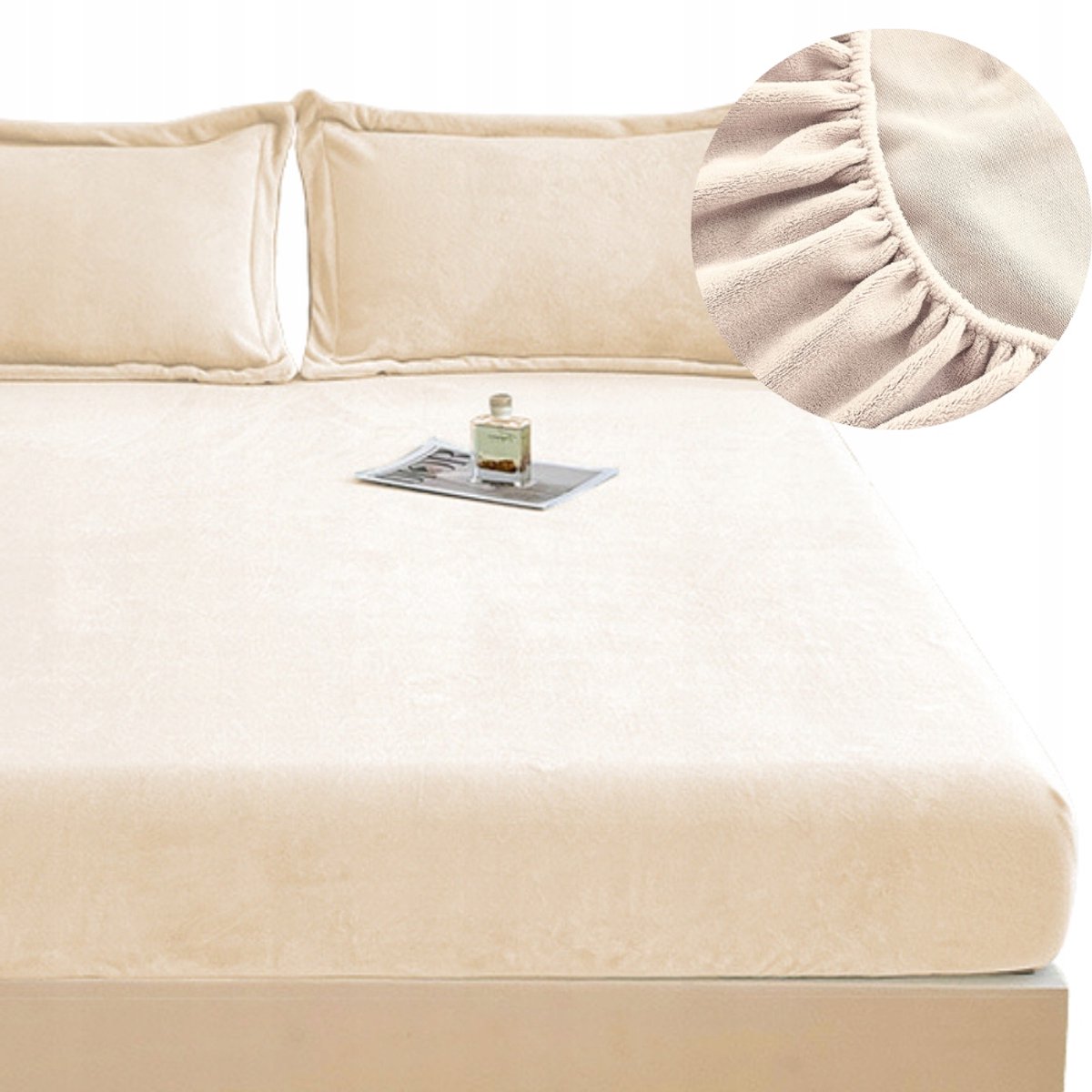 Zachte Pluche Hoeslaken 200x220 cm - Warm & Comfortabel