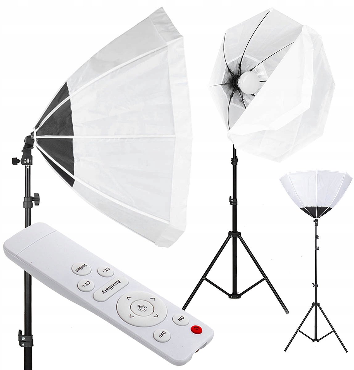 Set van 2 Softboxen 60cm met 2x 85W LED Lampen & Statieven