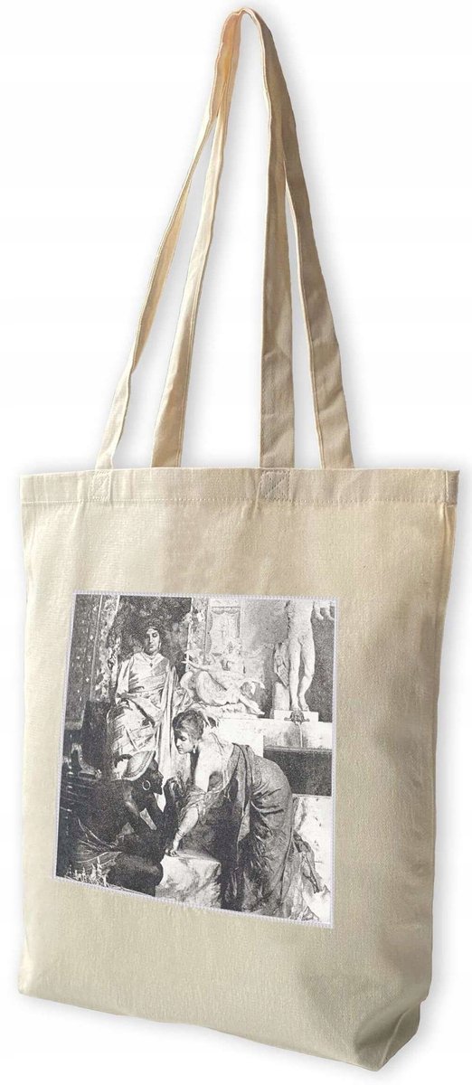 Shopper Tas met Grote Opdruk Henryk Siemiradzki - Canvas