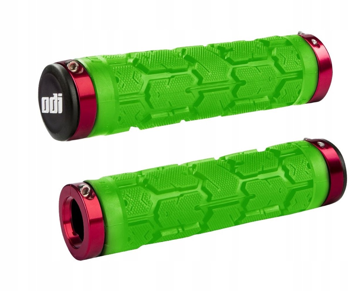 ODI Rogue Lock-On MTB Handvatten - Dikte 33,5 mm - Groen/Rood