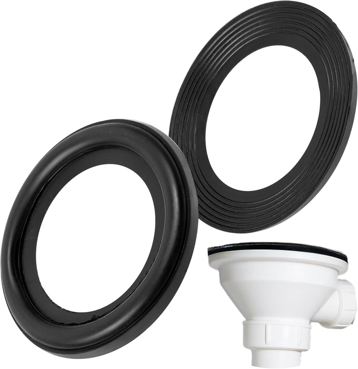 Afvoerafsluiter vervangingsring - 1 1/2 inch - PVC - eenvoudig te monteren - voor lekkagepreventie - ShopVlot