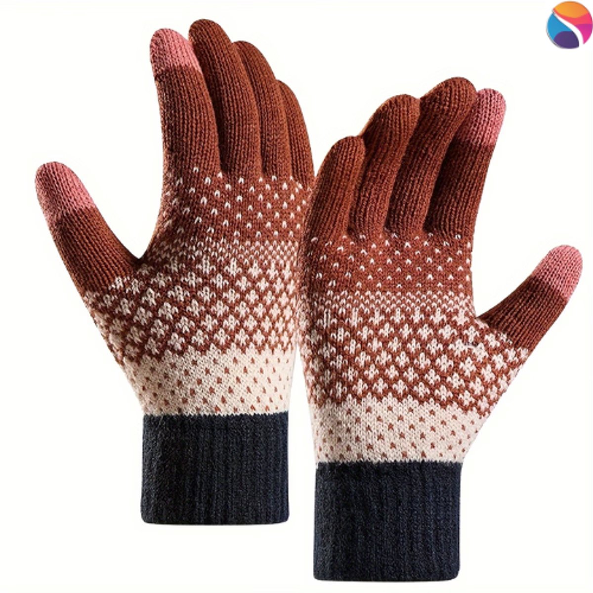 Warme Winterhandschoenen Donker Rood – Touchscreen – Unisex - One size - Winter - Handschoen - Nieuw model