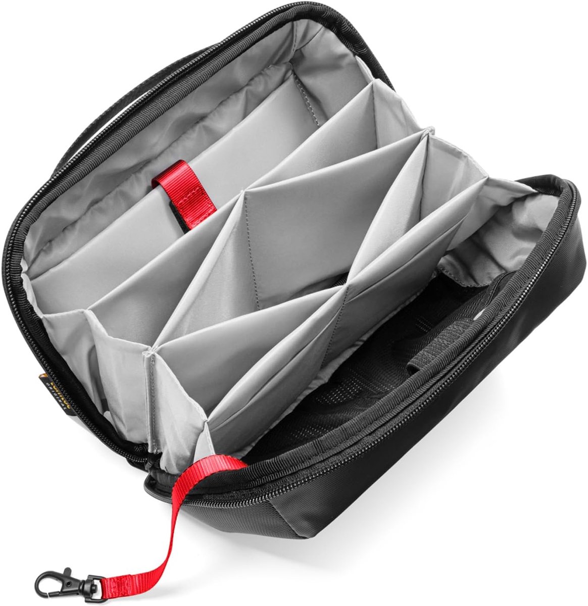 carmdering - Kabel Organizer Tas - Waterdichte Nylon Opbergtas - Grote Kabeltas -Voor Elektronica Accessoires Opladers En Smartwatch- Zwart