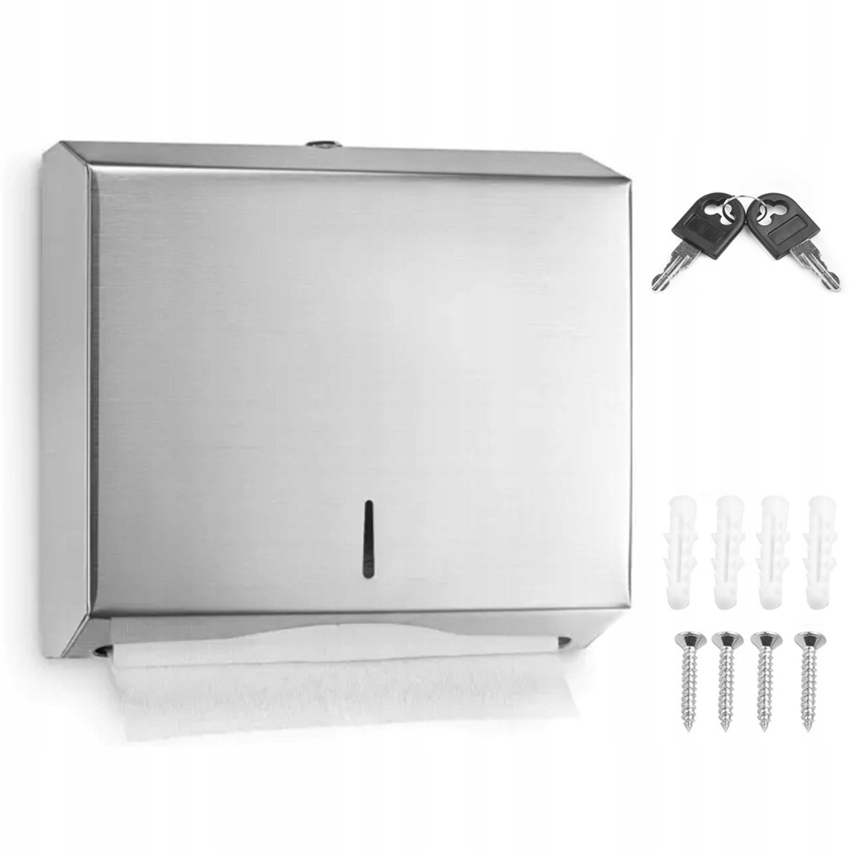 RVS Handdoekdispenser voor Papier - Wandmontage