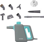 Achaté Handstoomreiniger PRO – 1000W Stoomreiniger & Handstomer – Kledingstomer – Voegenreiniger voor Badkamer, Keuken, Tegels & Ramen – Vlekkenreiniger – Stoomborstel – 3.5 Bar – 200ml – 9 Opzetstukken
