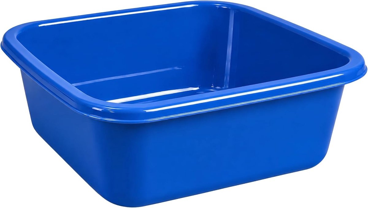 Wasteil vierkant - 10 l - 34 cm - Duurzaam kunststof - Multifunctioneel voor Keuken en Huishouden