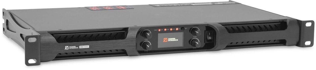 Power Dynamics PDA-X3204 professionele PA versterker - 4-kanaals - 100V - 19 inch - 4 x 800W