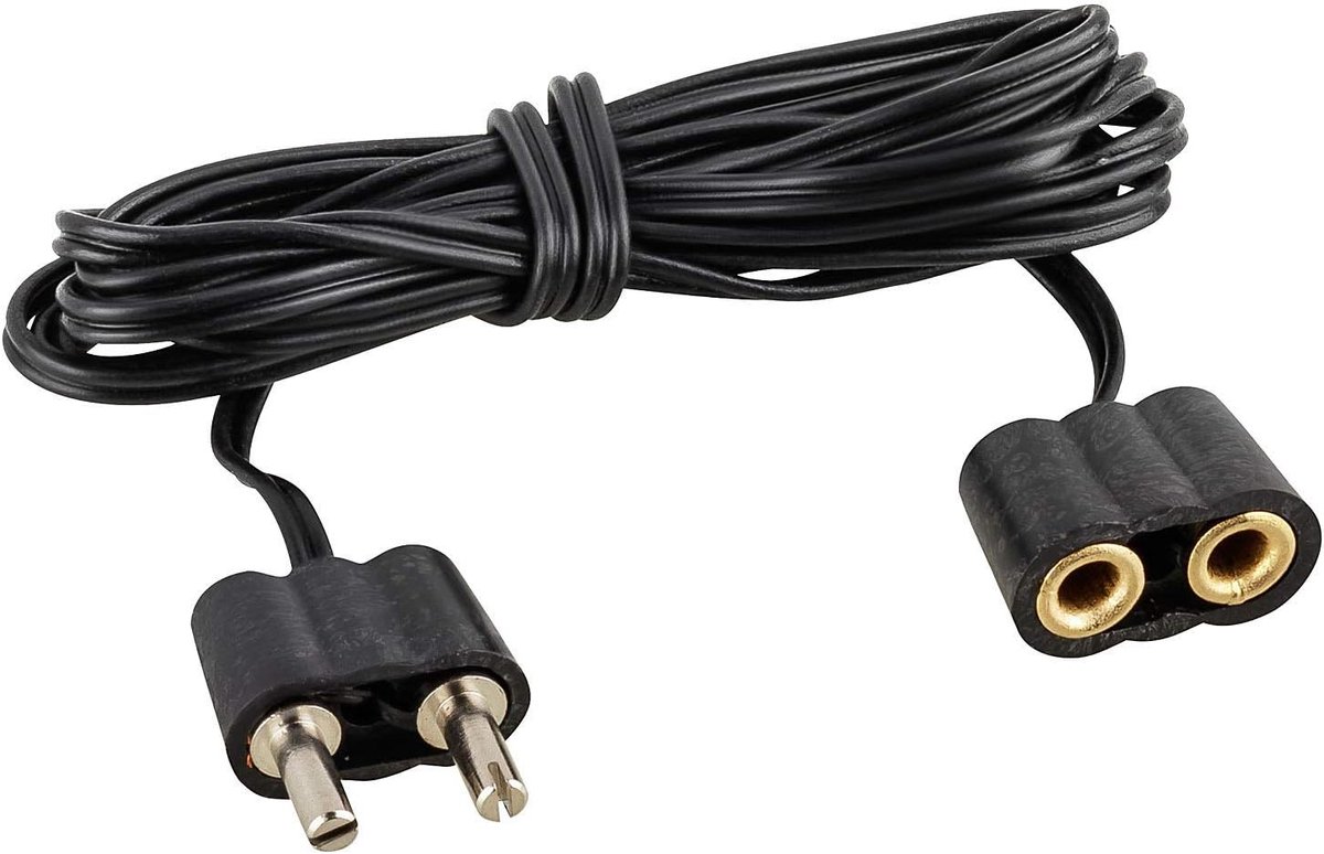Verlengsnoer voor kerstverlichting 1 meter - met stekker - geschikt voor kerststallen - ideaal voor miniatuurlampen - ShopVlot