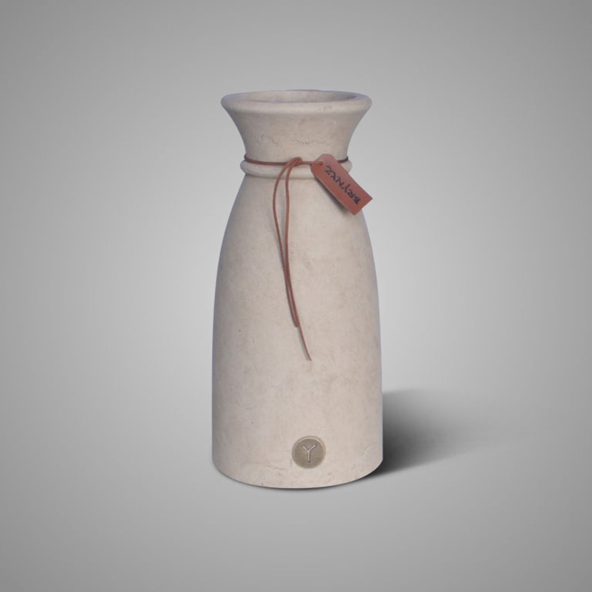 Brynxz - Vaas - Aardewerk - Taupe - L - D.16 H.35