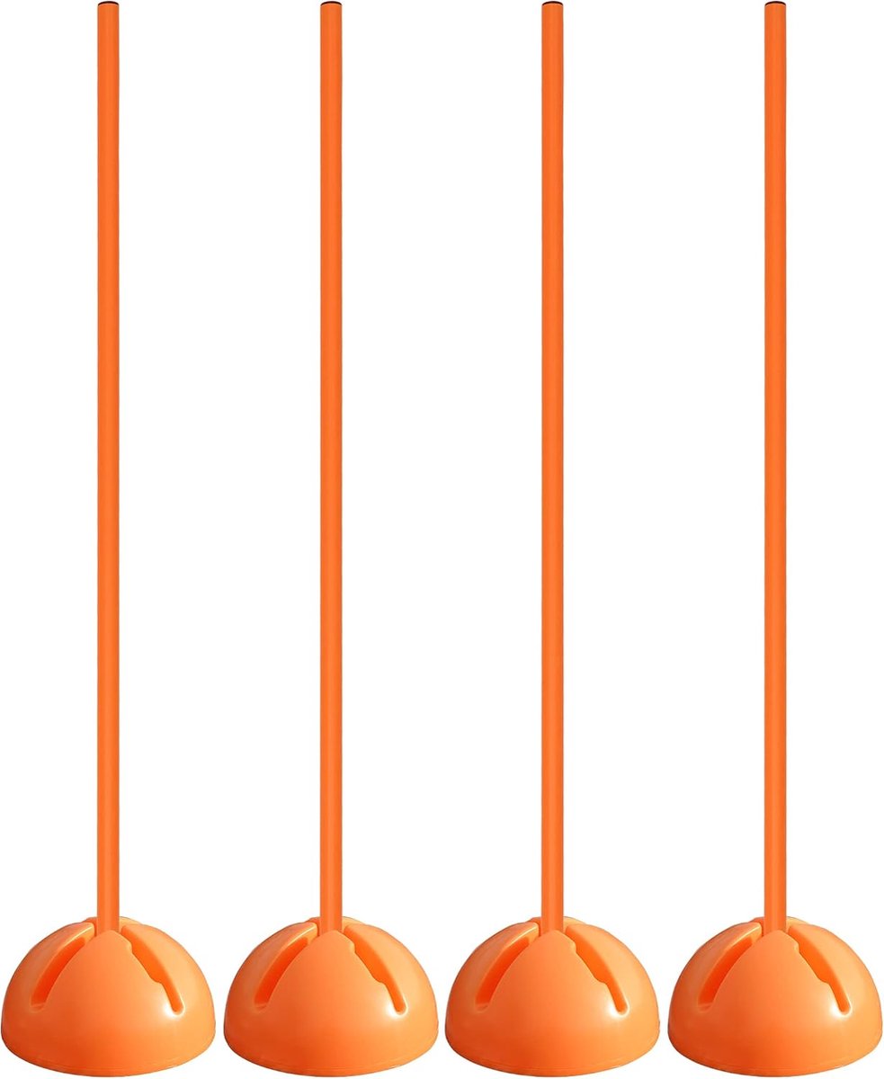Combi-X Stand Plastic and Slalom Bar 100 cm Set of 4 Fillable Stand for Slalom and Coordination Training for Football - ShopVlot