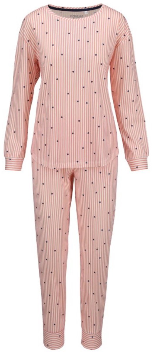 Ringella Katoenen dames pyjama perzik Ringella - Roze - Maat - 40
