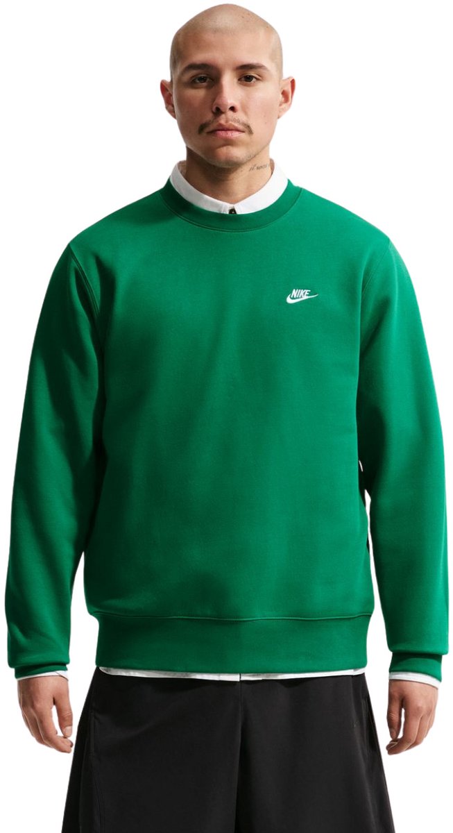 Nike Club BB Sweater Heren Groen - Maat XL