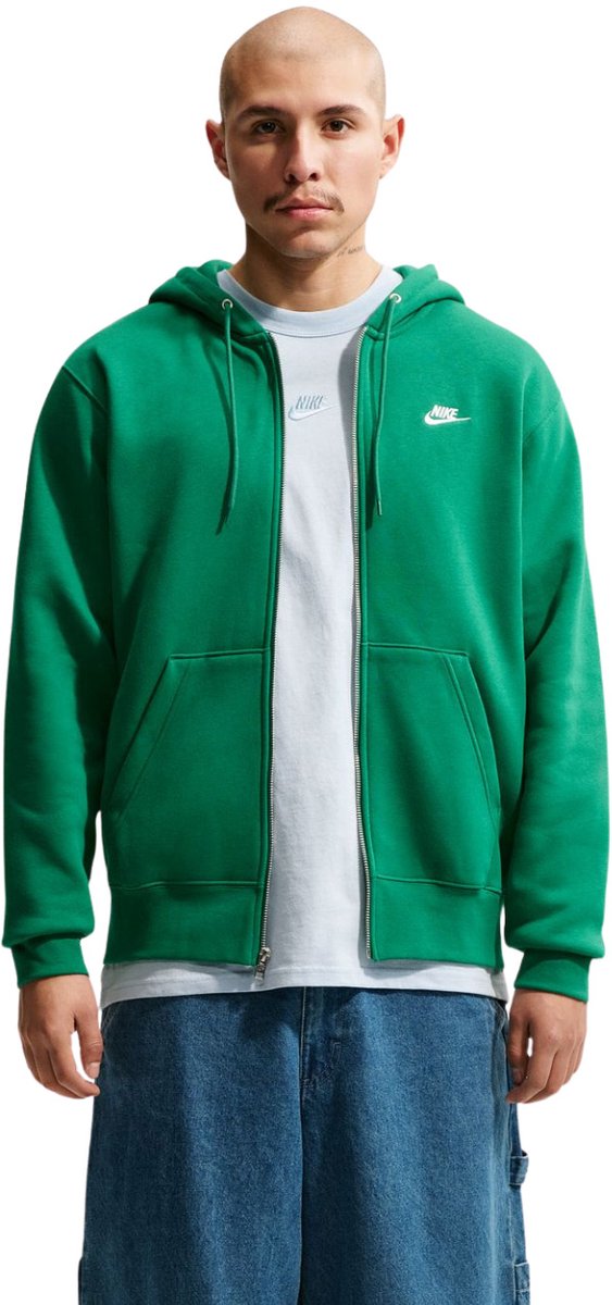 Nike Club BB FZ Hoodie Heren Groen