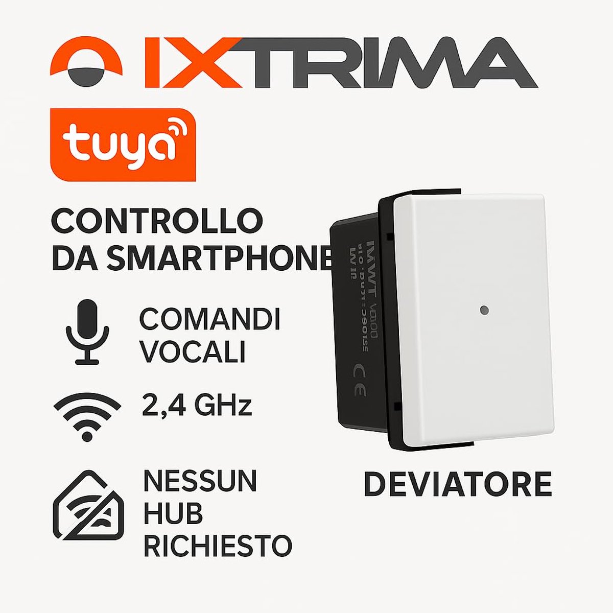 Smart Wifi Distributor Module - Compatibel met Vimar Plana - Wit - Bedien je verlichting op afstand - ShopVlot