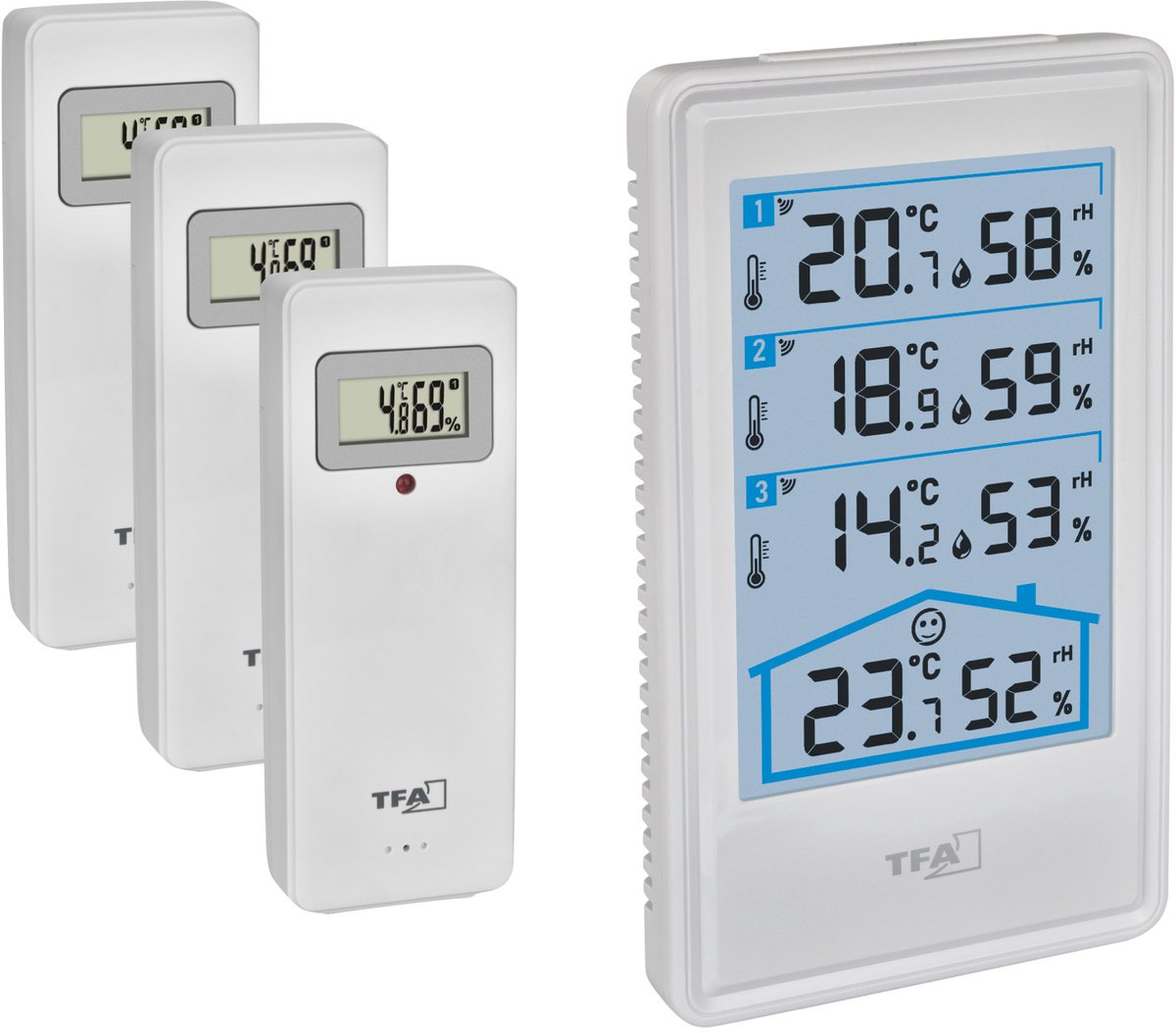 TFA Klima-Sense weerstation - met 3 sensoren