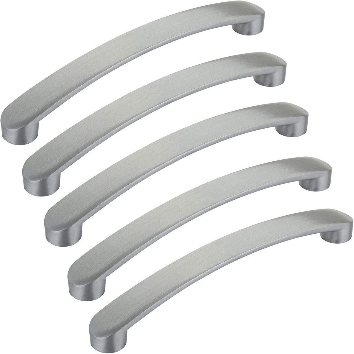 SOTECH 10 pieces Furniture handles SW111 BA 160 mm stainless steel look Cabinet handle - ShopVlot